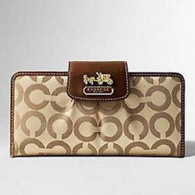 Coach Wallets - 41985 coffee